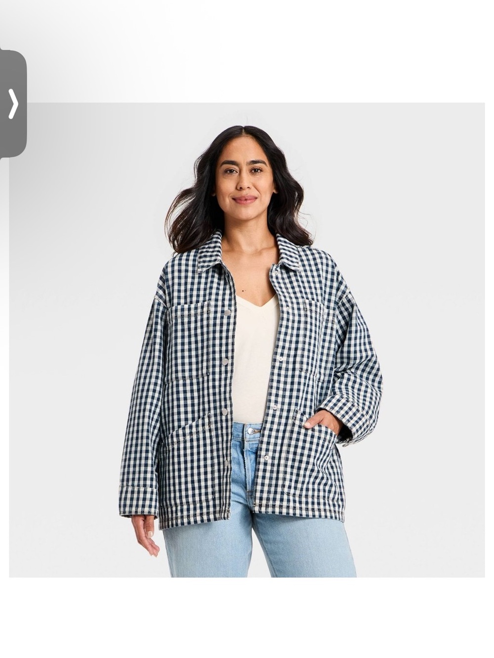 Target Universal Thread Western Denim Chore Coat NWOT